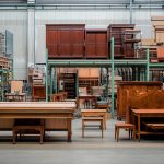furniture waiting to move in warehouse